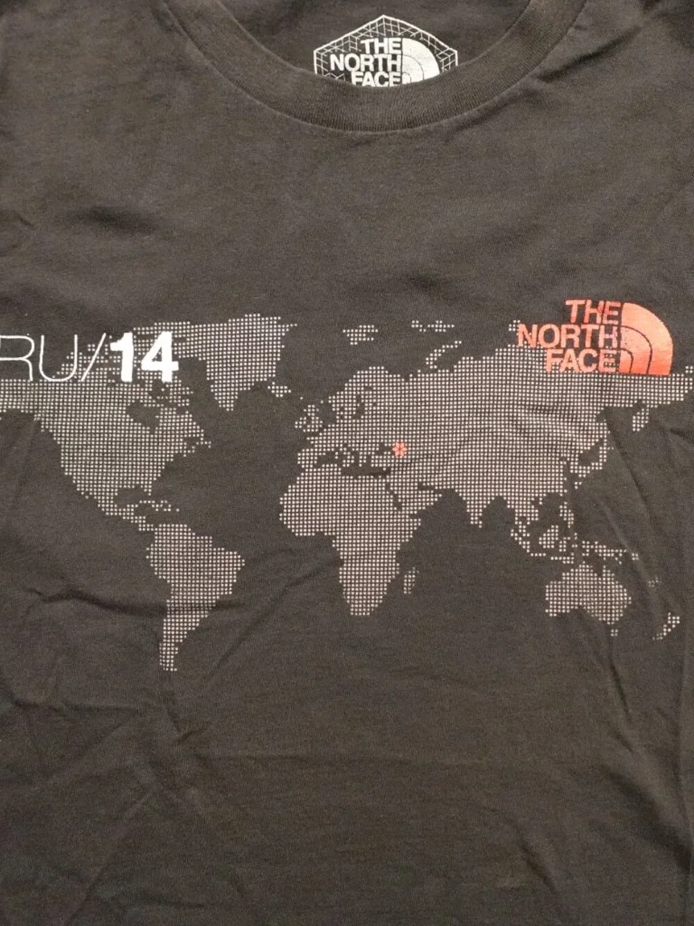 The North Face RU/14 Sochi Winter Olympics T-Shirt Men's Large Black Graphic